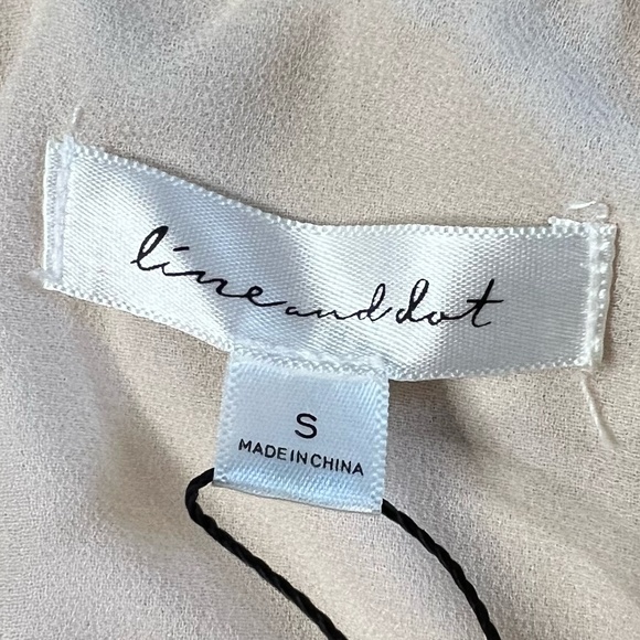 Linen And Dot Long Cream REAL Silk Twist Skirt - Picture 6 of 7